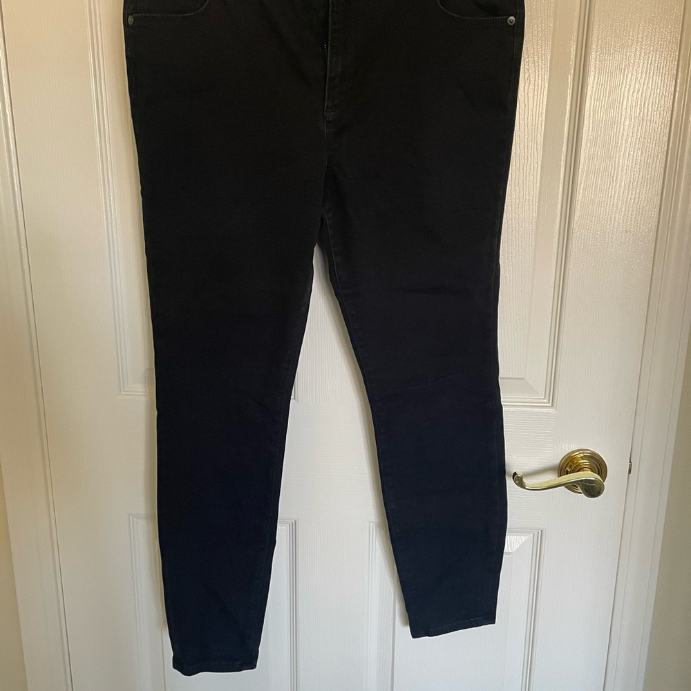 LOFT Black Soft Jean Leggings Size 14P